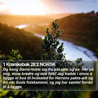 1 Krønikebok 28:2 NORSK Bible Verse Image