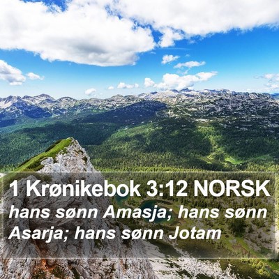 1 Krønikebok 3:12 NORSK Bible Verse Image