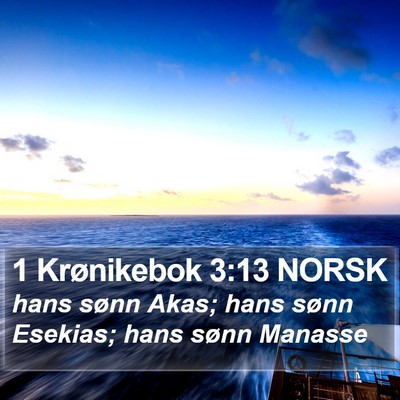1 Krønikebok 3:13 NORSK Bible Verse Image
