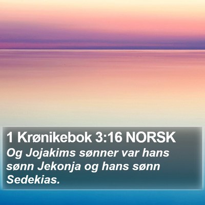 1 Krønikebok 3:16 NORSK Bible Verse Image