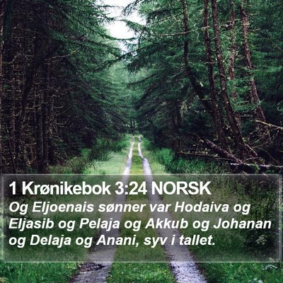 1 Krønikebok 3:24 NORSK Bible Verse Image