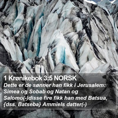 1 Krønikebok 3:5 NORSK Bible Verse Image