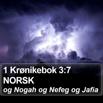 1 Krønikebok 3:7 NORSK Bible Verse Image