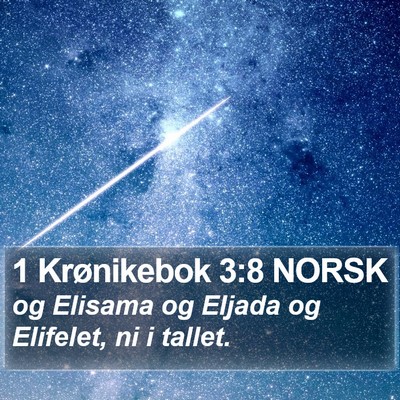 1 Krønikebok 3:8 NORSK Bible Verse Image