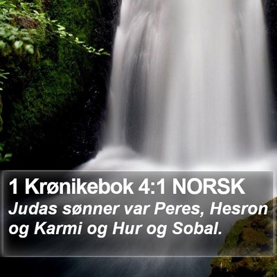 1 Krønikebok 4:1 NORSK Bible Verse Image