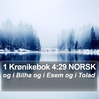 1 Krønikebok 4:29 NORSK Bible Verse Image