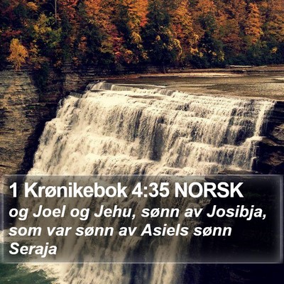 1 Krønikebok 4:35 NORSK Bible Verse Image