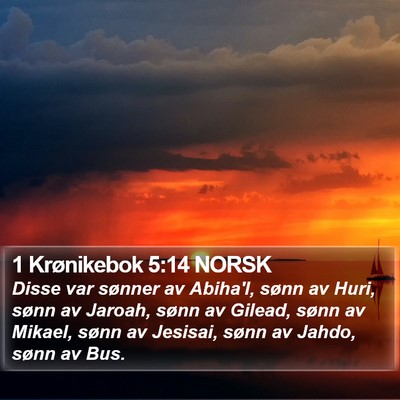 1 Krønikebok 5:14 NORSK Bible Verse Image