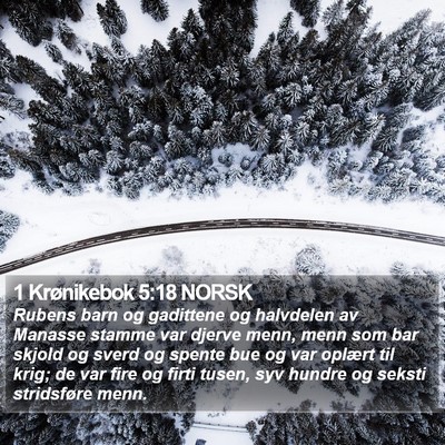 1 Krønikebok 5:18 NORSK Bible Verse Image