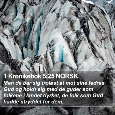 1 Krønikebok 5:25 NORSK Bible Verse Image