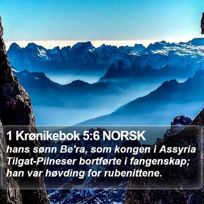 1 Krønikebok 5:6 NORSK Bible Verse Image