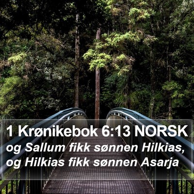 1 Krønikebok 6:13 NORSK Bible Verse Image