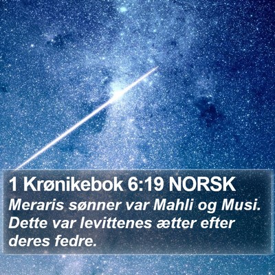 1 Krønikebok 6:19 NORSK Bible Verse Image
