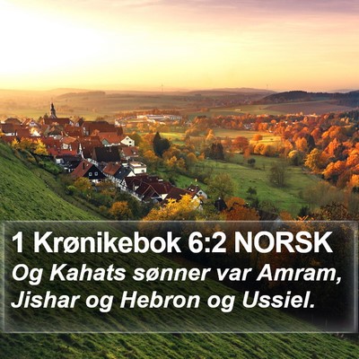 1 Krønikebok 6:2 NORSK Bible Verse Image