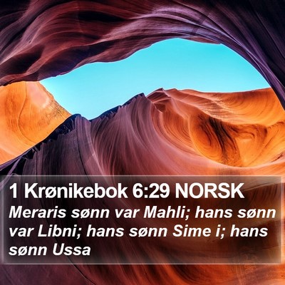 1 Krønikebok 6:29 NORSK Bible Verse Image