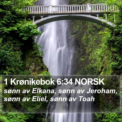 1 Krønikebok 6:34 NORSK Bible Verse Image