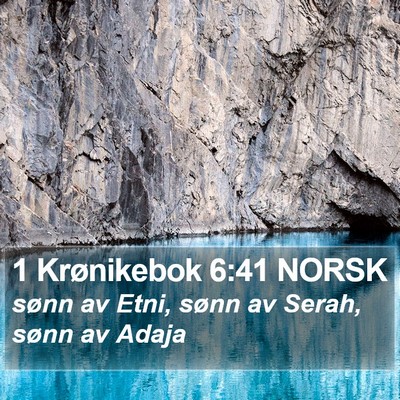1 Krønikebok 6:41 NORSK Bible Verse Image
