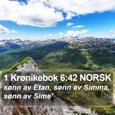 1 Krønikebok 6:42 NORSK Bible Verse Image