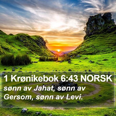 1 Krønikebok 6:43 NORSK Bible Verse Image