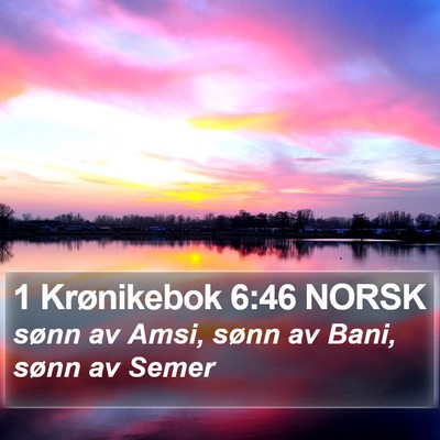 1 Krønikebok 6:46 NORSK Bible Verse Image