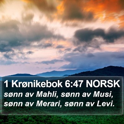 1 Krønikebok 6:47 NORSK Bible Verse Image