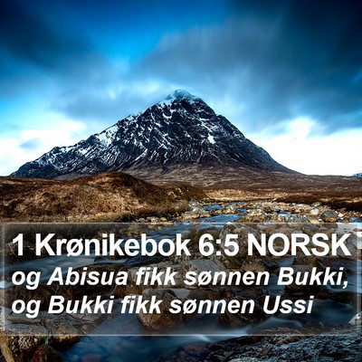 1 Krønikebok 6:5 NORSK Bible Verse Image