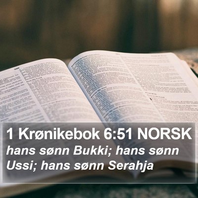 1 Krønikebok 6:51 NORSK Bible Verse Image