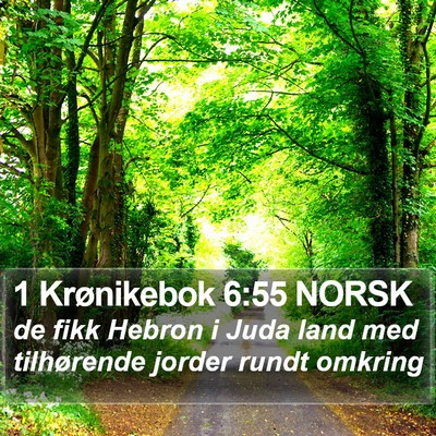 1 Krønikebok 6:55 NORSK Bible Verse Image