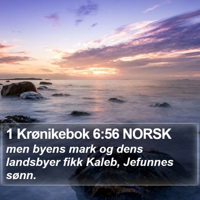 1 Krønikebok 6:56 NORSK Bible Verse Image