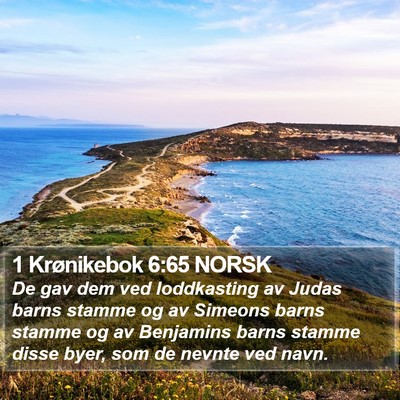 1 Krønikebok 6:65 NORSK Bible Verse Image
