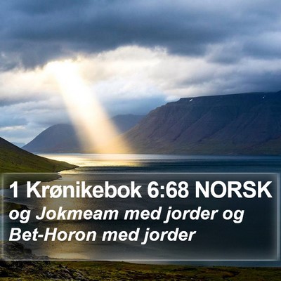 1 Krønikebok 6:68 NORSK Bible Verse Image