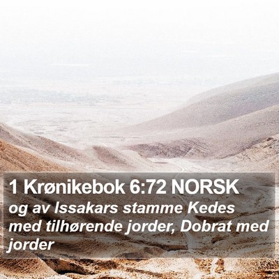 1 Krønikebok 6:72 NORSK Bible Verse Image