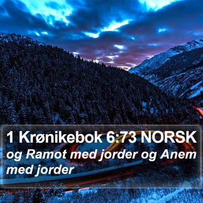 1 Krønikebok 6:73 NORSK Bible Verse Image
