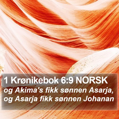 1 Krønikebok 6:9 NORSK Bible Verse Image