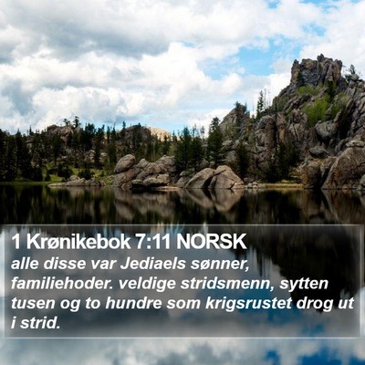 1 Krønikebok 7:11 NORSK Bible Verse Image