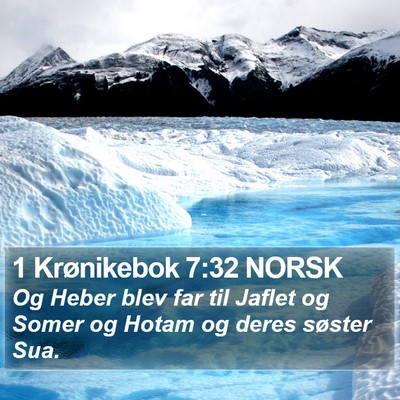 1 Krønikebok 7:32 NORSK Bible Verse Image