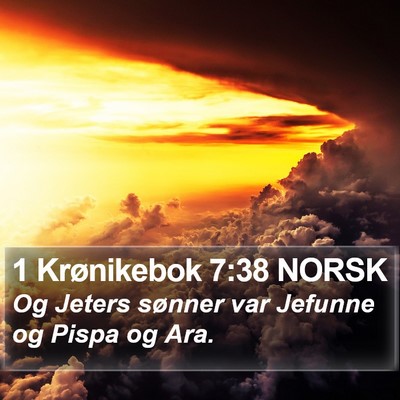 1 Krønikebok 7:38 NORSK Bible Verse Image