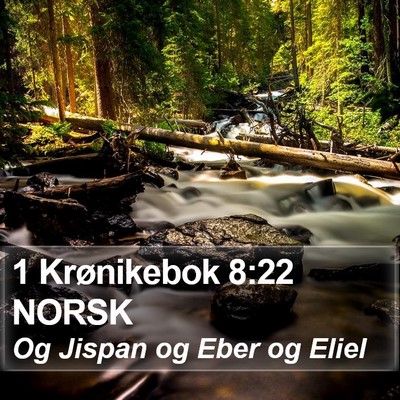 1 Krønikebok 8:22 NORSK Bible Verse Image