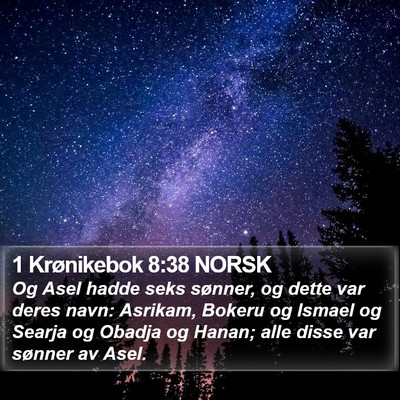 1 Krønikebok 8:38 NORSK Bible Verse Image