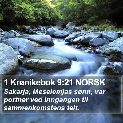 1 Krønikebok 9:21 NORSK Bible Verse Image