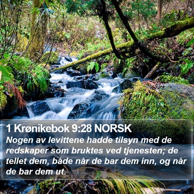 1 Krønikebok 9:28 NORSK Bible Verse Image