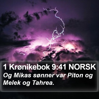 1 Krønikebok 9:41 NORSK Bible Verse Image
