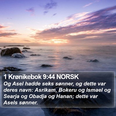 1 Krønikebok 9:44 NORSK Bible Verse Image