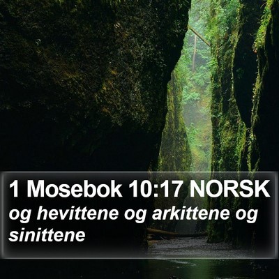 1 Mosebok 10:17 NORSK Bible Verse Image