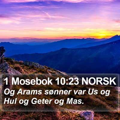 1 Mosebok 10:23 NORSK Bible Verse Image