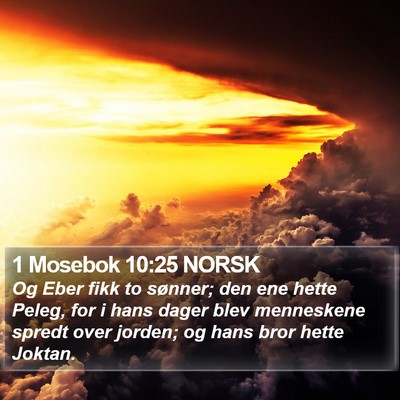 1 Mosebok 10:25 NORSK Bible Verse Image