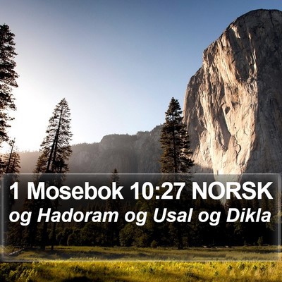 1 Mosebok 10:27 NORSK Bible Verse Image