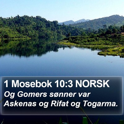 1 Mosebok 10:3 NORSK Bible Verse Image