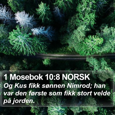 1 Mosebok 10:8 NORSK Bible Verse Image