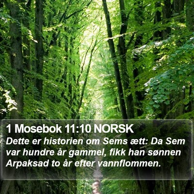 1 Mosebok 11:10 NORSK Bible Verse Image